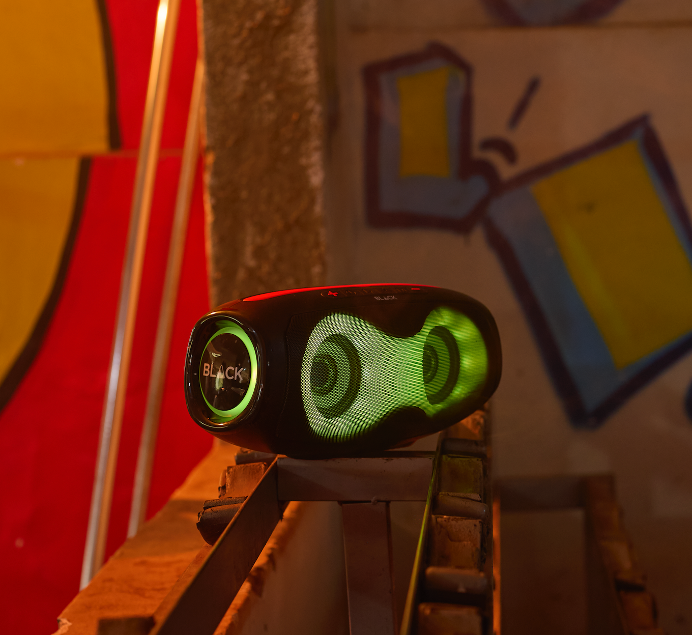 BLACK BassDrum 3 Wireless Bluetooth Speaker, 40W, Up to 9H Playtime, 1 Yr Warranty